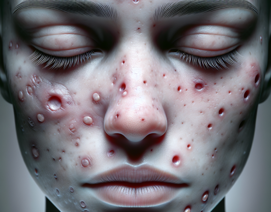 Acne and skin issues caused by methandienone compresse