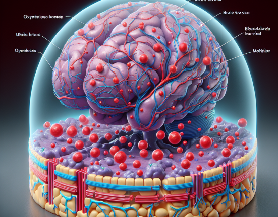 Blood-brain barrier penetration of oxymetholone compresse
