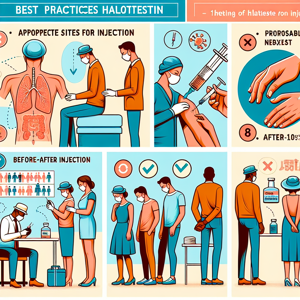 Injection sites for halotestin: best practices